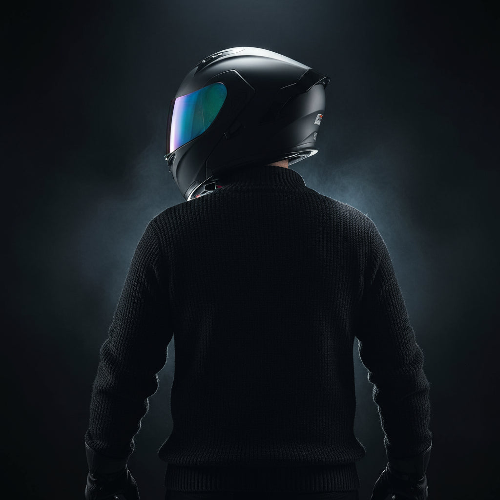 BlackRoadGear Half Helmet Helmet Personality Winter Locomotive Gray