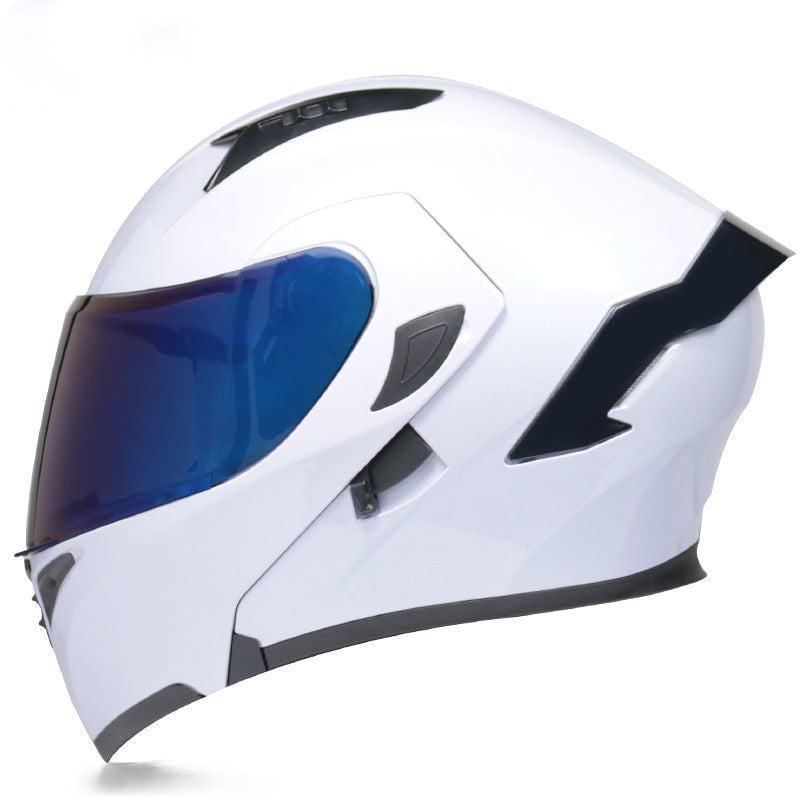 BlackRoadGear Half Helmet Helmet Personality Winter Locomotive Gray